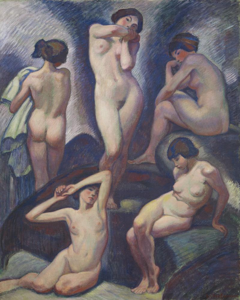 Ludwig von Hofmann (1861– 1945) Fünf Akte | Öl auf Leinwand | 189 x 154 cm Ergebnis: € 37.000