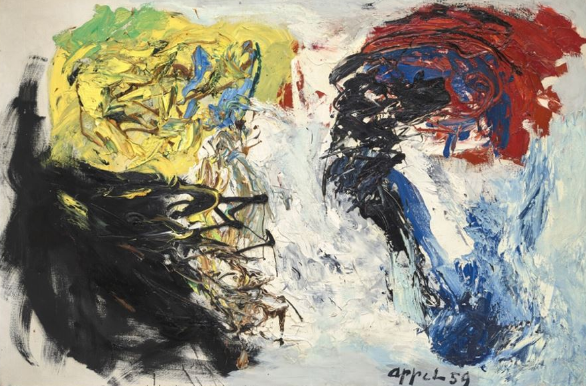 Karel Appel, Deux mondes (1959, price realised: €226,800)