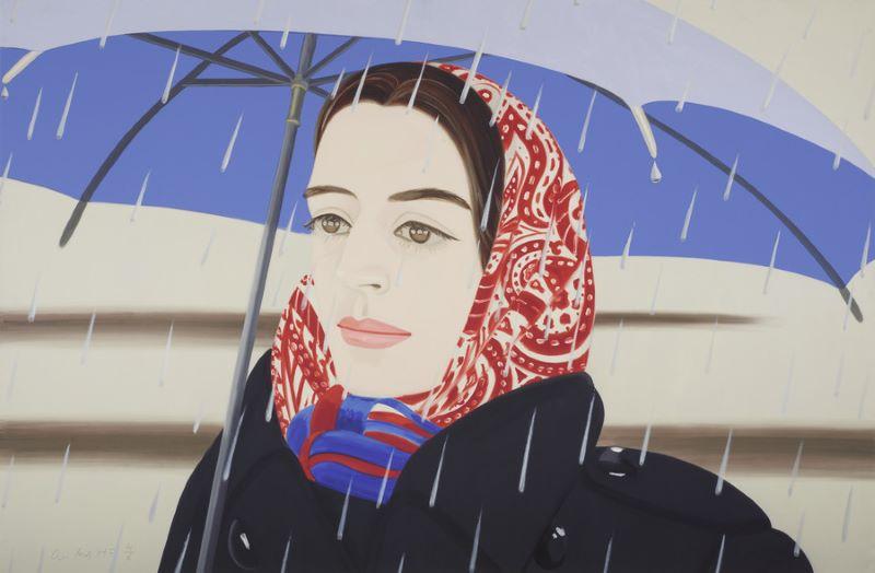 Alex Katz Blue umbrella (c) ALBERTINA Wien