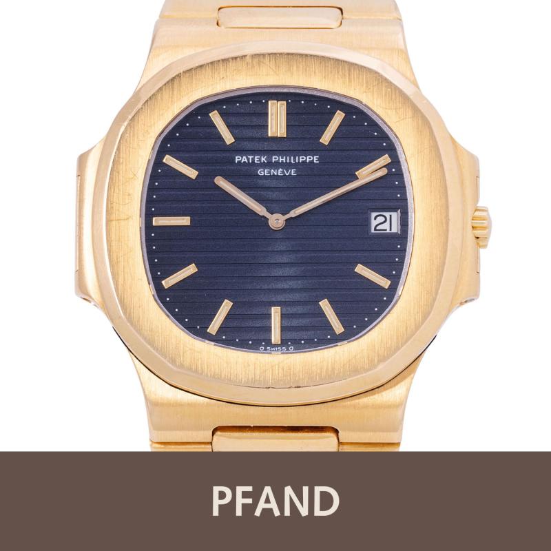 PFANDAUKTION - PATEK PHILIPPE Vintage Nautilus "Jumbo" Herrenuhr, Ref. 3700/011. Aus 1983. Startpreis 136.640 EUR Schätzpreis: 136.640 EUR - 180.000 EUR