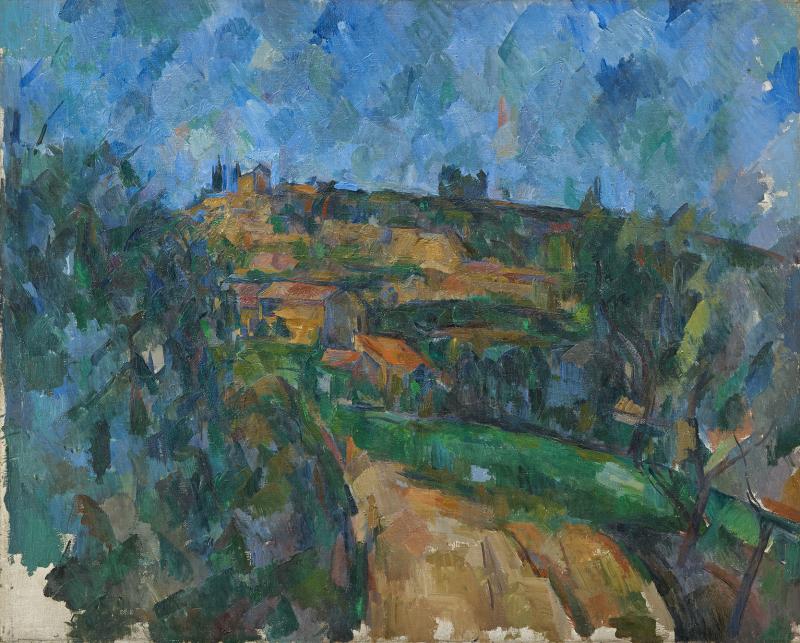 Paul Cézanne, La Route tournante en haut du chemin des Lauves, 1906 Öl auf Leinwand, 65 x 81 cm Fondation Beyeler, Riehen/Basel, Sammlung Beyeler Foto: Robert Bayer