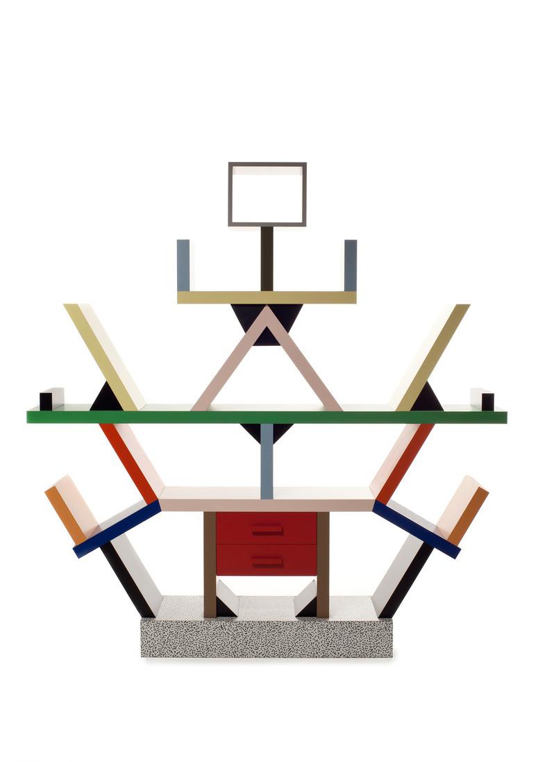 Ettore Sottsass (Memphis Milano), Carlton, Raumteiler, 1981, © VG Bild-Kunst, Bonn 2023, Museum Angewandte Kunst, Frankfurt am Main