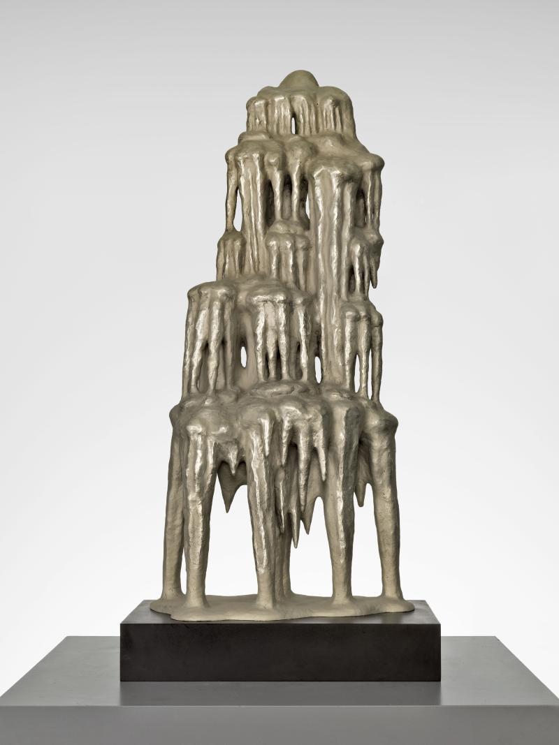 Anna Bogouchevskaia Corouoma, 2023  Neusilber, Stahlsockel, 106 x 50 x 37 cm Copyright: Anna Bogouchevskaia; Courtesy: Werkstattgalerie Hermann Noack, Foto: Roman März