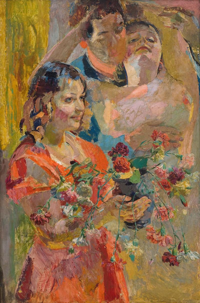 Franz Wiegele, Abschied von der Jugend,1932/1938/1941, Öl auf Leinwand, 105 x 70 cm, Courtesy Kunstsammlung des Landes Kärnten/MMKK, Foto: F. Neumüller