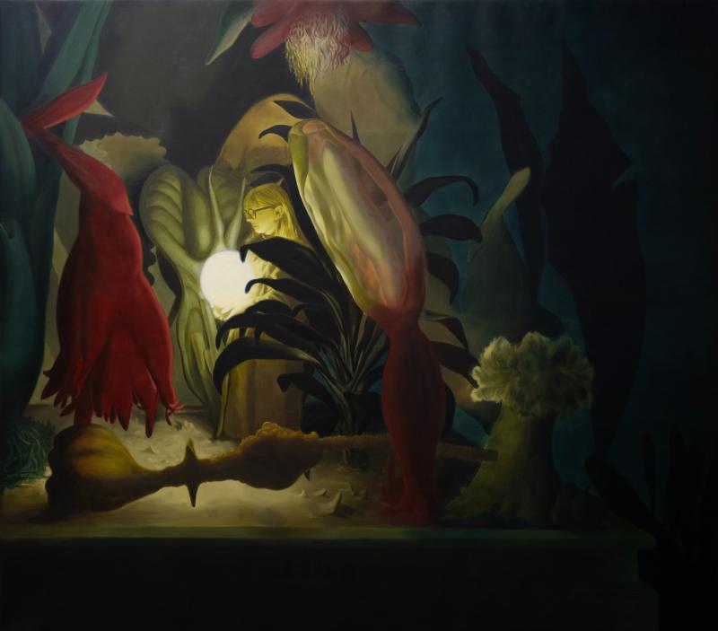 Erol Eskici, Plantarium, 2023, Oil on canvas, 180x200cm     Courtesy of the Artist and SANATORIUM