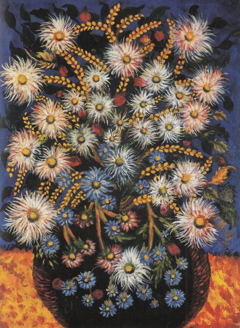 Séraphine Louis Blumen, um 1929 Ripolin auf Leinwand, 80 x 60 cm Privatsammlung Düsseldorf Foto: Privatbesitz