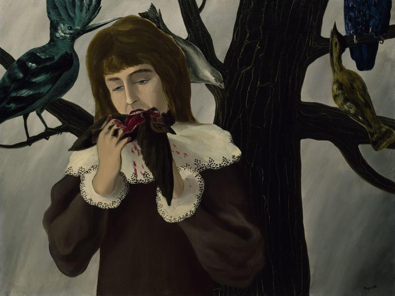 René Magritte Das Vergnügen, 1927 Öl auf Leinwand, 73,5 x 98 cm Kunstsammlungen Nordrhein-Westfalen, Düsseldorf © VG Bild-Kunst, Bonn 2023 Foto: Achim Kukulies