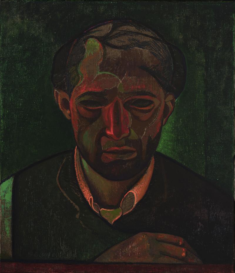 Victor Man (*1974) Self as the Man of Sorrows, 2021 Öl auf Leinwand 41 x 35,5 cm Privatsammlung © VG Bild-Kunst, Bonn 2023, Courtesy of the artist & Galerie Neu Foto: Stefan Korte