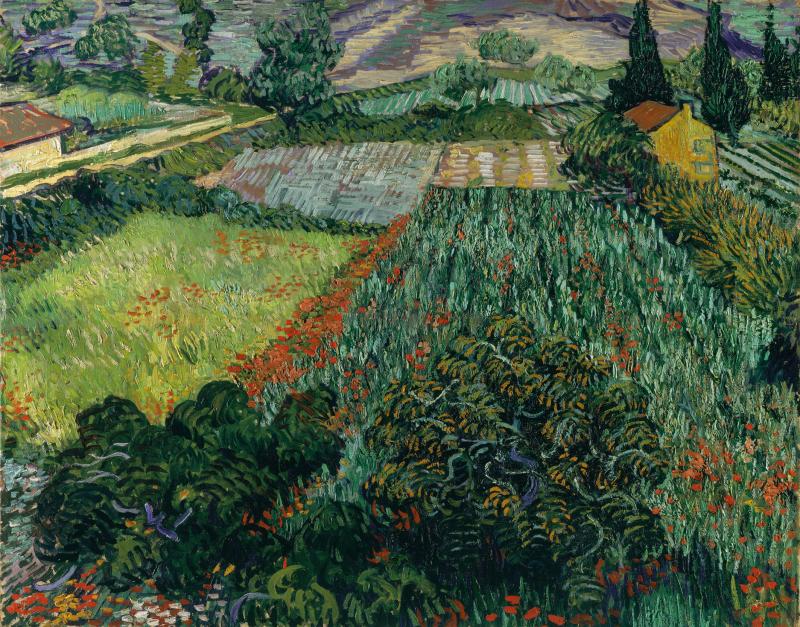 Vincent van Gogh, „Mohnfeld“, 1889, Kunsthalle Bremen – Der Kunstverein in Bremen |