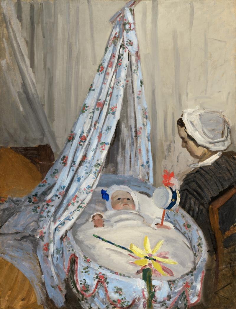 Claude Monet, Jean Monet in seiner Wiege, 1867, National Gallery of Art, Washington, Collection of Mr. and Mrs. Paul Mellon