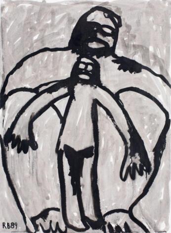 Rudolf Blättler, ohne Titel, 1989, Tusche auf Papier, 64 x 47 cm, Kunstmuseum Luzern