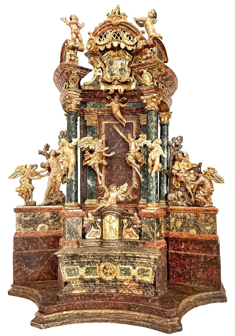 Musealer Modellaltar Werkstatt Joh. Baptist Straub um 1750, H: 80 cm Foto: © Kössl Kunst & Teppich