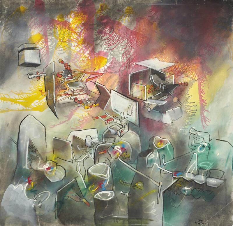 Roberto Matta Untitled, 1972 Oil on canvas/Öl auf Leinwand 150 x 150 cm © Matta Archives