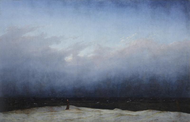 Caspar David Friedrich (1774–1840) Der Mönch am Meer, 1808–1810 Öl auf Leinwand, 110 x 171,5 cm Staatliche Museen zu Berlin, Alte Nationalgalerie © bpk / Nationalgalerie, SMB / Andreas Kilger