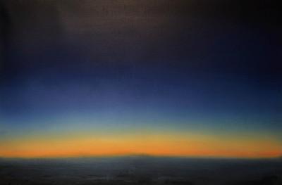 Nicolás de Maya Amanecer, 2023  Oleo sobre lino  100 x 40 cm