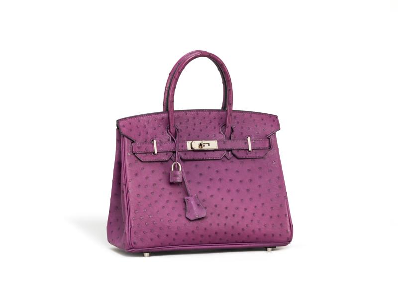 Hermès Birkin 30 | 2009 | Straußenleder | Cyclam Taxe: € 15.000 – 20.000