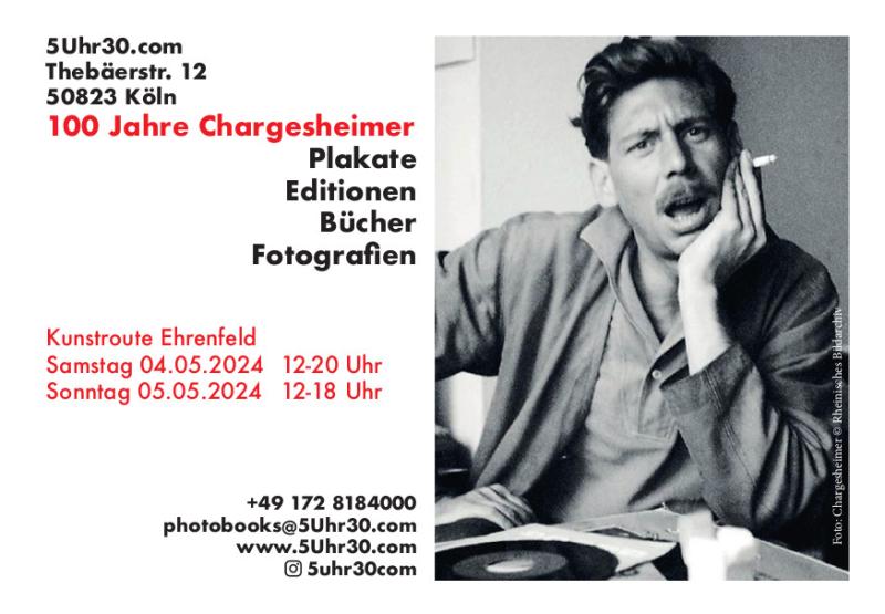 100 Jahre Chargesheimer 1924 - 2024 Fotogeschichten