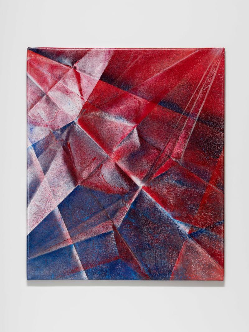 Yusuke Komuta  Unfolded #38, 2023  Acrylic in canvas  167 × 142 × 4 cm