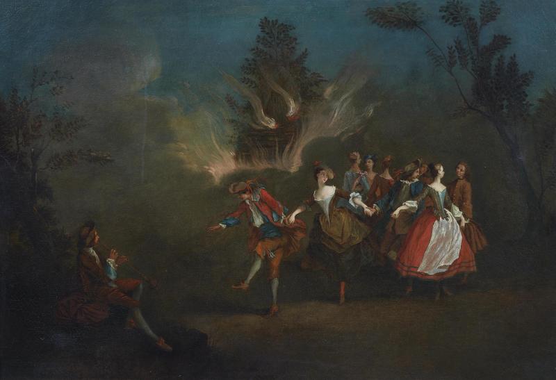 Nicolas Lancret Allegorie des Feuers Öl auf Leinwand. 75 x 109,2 cm. Schätzpreis € 60/70.000