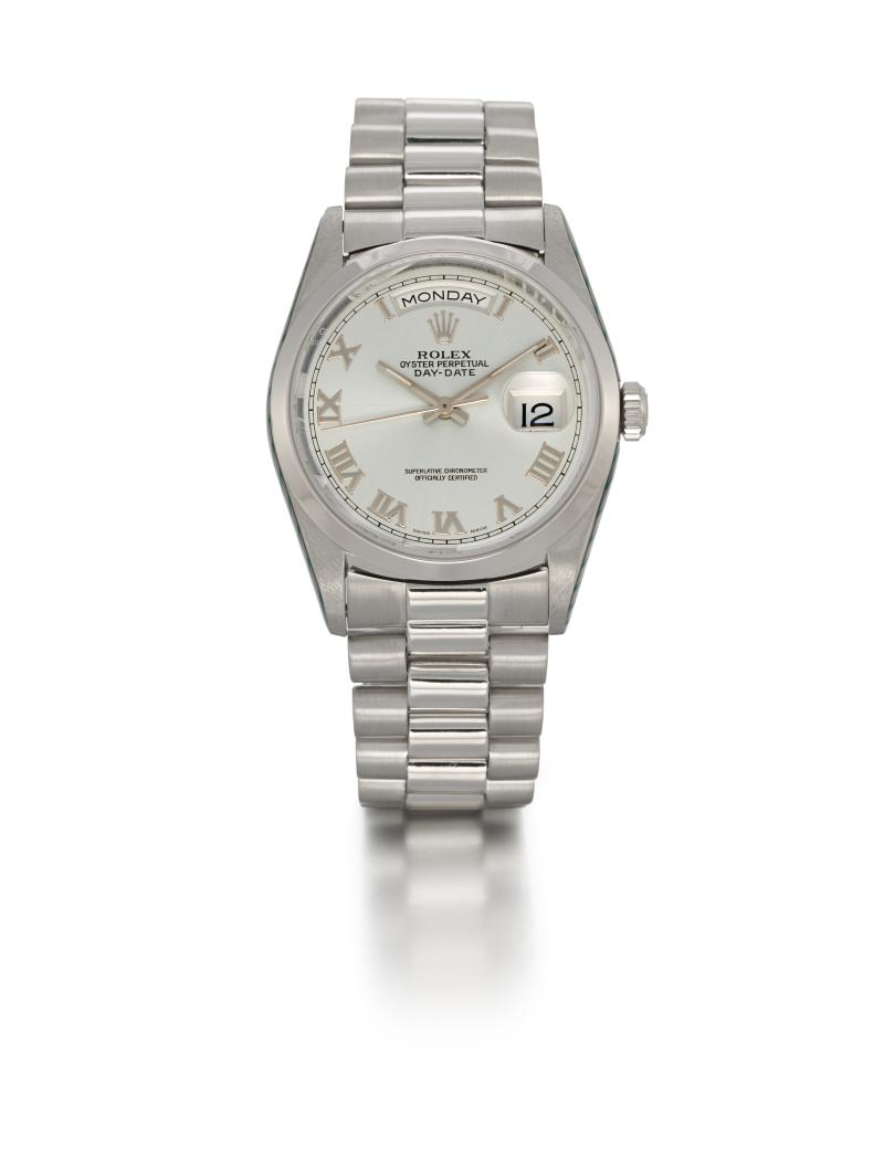 Los 230: Rolex Day-Date | Ref. 18206 | Platin | Revision 01/2024 Ergebnis: € 29.000