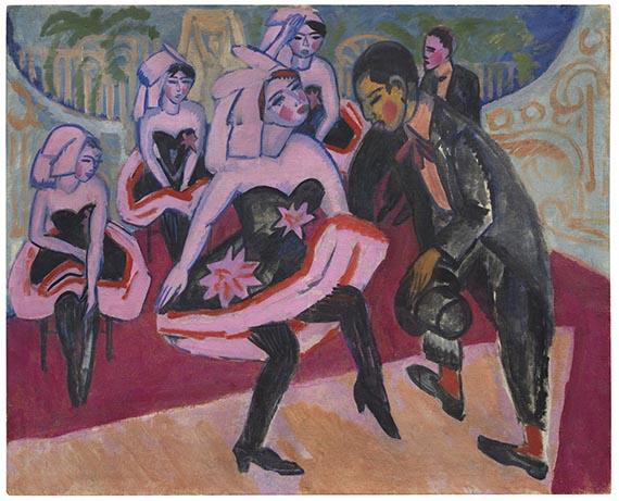 19 Ernst Ludwig Kirchner	 Tanz im Varieté, 1911. Öl auf Leinwand Schätzpreis: € 2.000.000 - 3.000.000