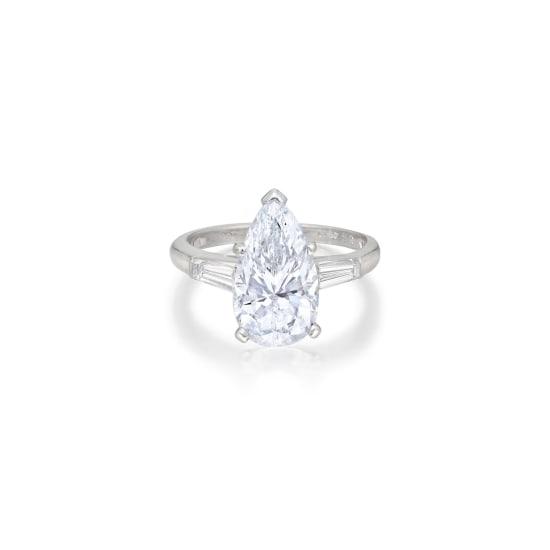 Impressive Light Blue Diamond Ring, approximately 3.07 carats Estimate: $200,000 -300,000