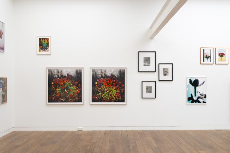 Ansicht der Ausstellung "Der Blumenstrauß — Ute Behrend"