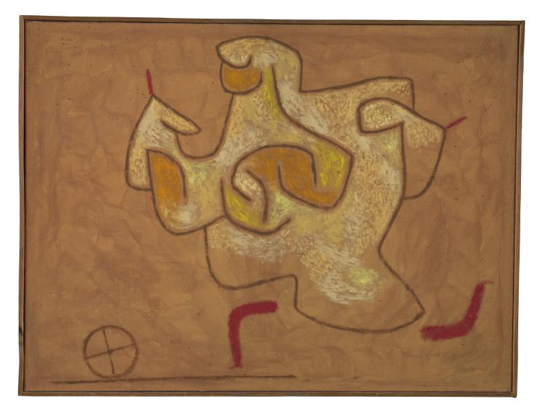 Paul Klee Fama, 1939, 502 Ölfarbe auf Leinwand; originale Rahmenleisten 90 x 120 cm Zentrum Paul Klee, Bern