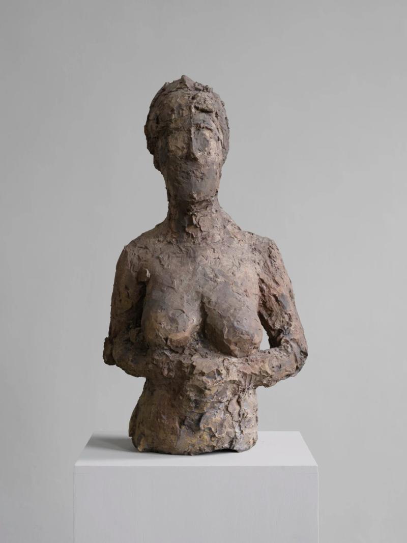 Hans Josephsohn  Untitled (Ruth), 1975-78  Brass 117 x 65 x 45 cm (46.06 x 25.59 x 17.72 in)  (c) Josephsohn Estate