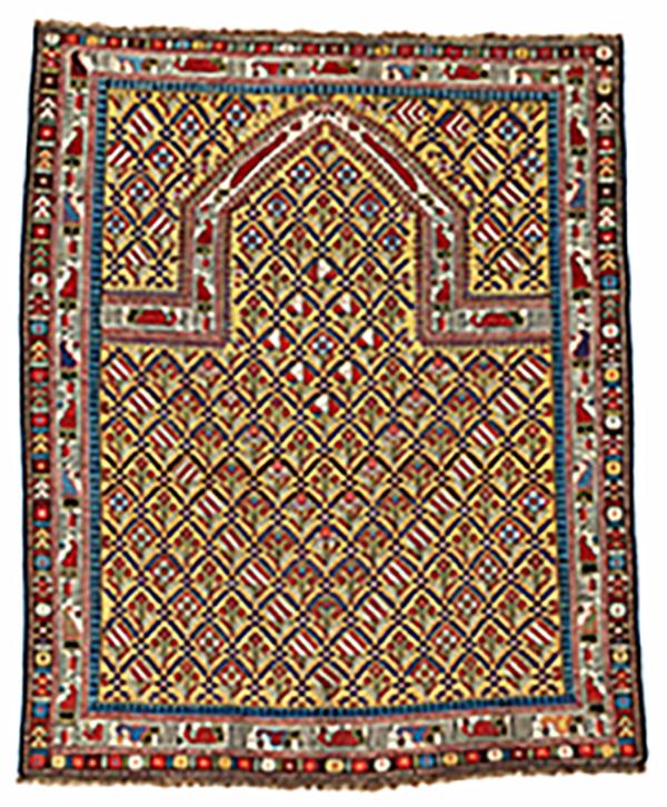 Yellow Ground Marasali Prayer Rug 144 x 117 cm (4' 9" x 3' 10") Caucasus, second half 19th century Starting bid: € 2,000