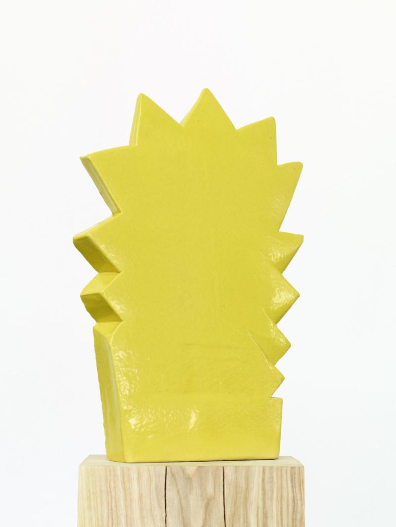 Heinz Mack untitled ceramic, glazed, 1997, 17.71 x 11.81 x 2.17 in