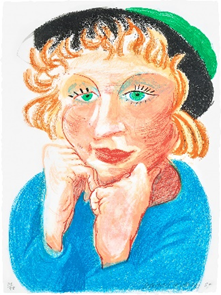 David Hockney  Celia with Green Hat, from Moving Focus, 1984  Estimate: £20,000 – 30,000