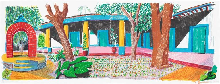 David Hockney  Hotel Acatlán: Second Day, from Moving Focus, 1984-85  Estimate: £50,000 - 70,000