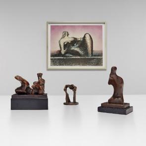 Henry Moore  A collection of maquettes and prints  Estimates vary