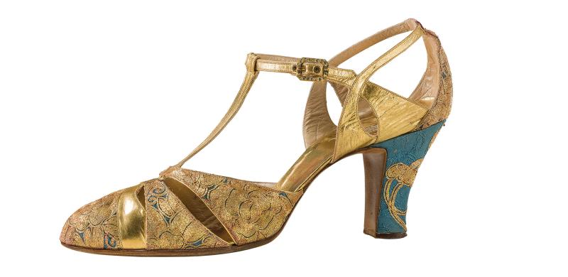 Abendsandalette, Marshall & Snelgrove, Birmingham, um 1930 © Staatliche Museen zu Berlin, Kunstgewerbemuseum / Stephan Klonk, Fotodesign, Berlin