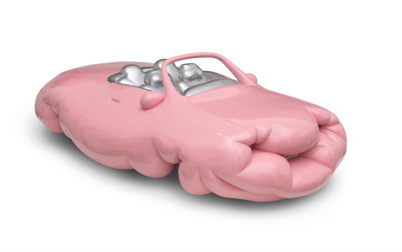 Erwin Wurm  Fat Car (Convertible) 2004/2005  Styropor, Fiberglas, Polyurethan und Polyesterlack L 102,9 cm, B 62,6 cm, H 32,4 cm