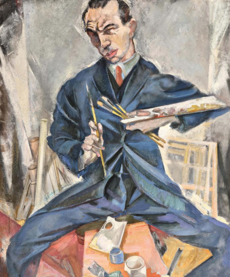 Max Oppenheimer (MOPP) Selbstporträt, um 1933 Öl auf Leinwand, 98 x 81 cm Schätzwert € 160.000 – 220.000