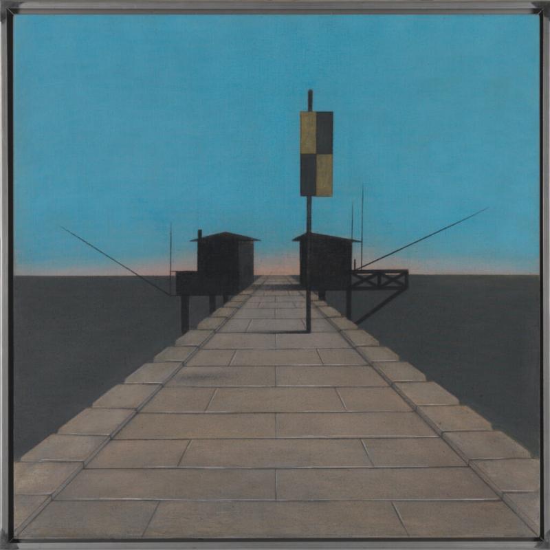 4 Eduard Angeli Die Fischer von Alberoni ǀ 2023 ǀ Pastell und Kohle auf Leinwand ǀ 100 x 100 cm Euro 14.000