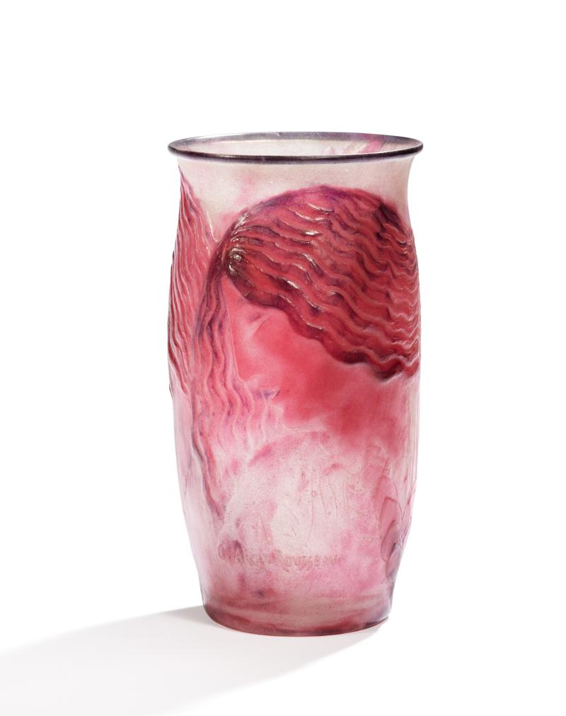 Los 218: Art Deco Vase „La Chevelure Haut” Gabriel Argy-Rousseau | Um 1928 | Pâte de verre Ergebnis: € 18.000