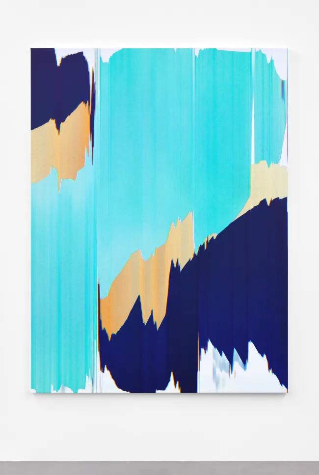 Jonas Weichsel (Münch), 2024  Acrylic and UV print on canvas  74 3/4 x 55 1/8 in 200 x 150 cm